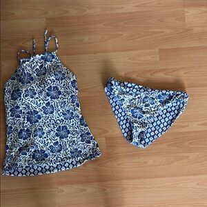Tankini bathing suit, reversible